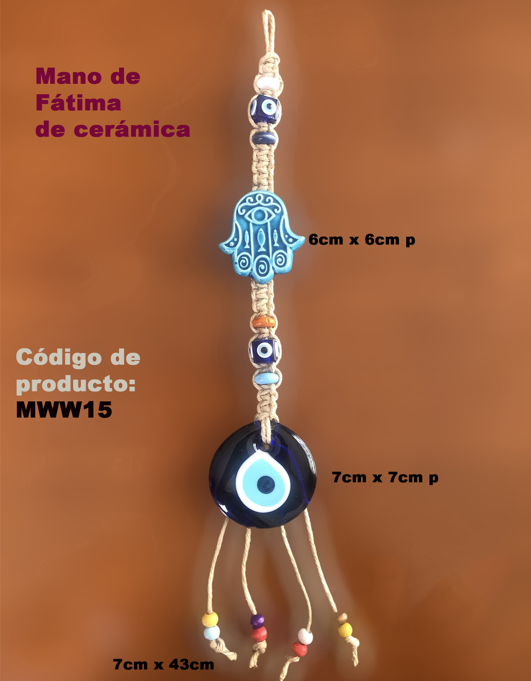 MWW15-Mano de Fátima de Cerámica