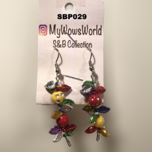 SBP029-Pendientes de Mariquitas de Colores