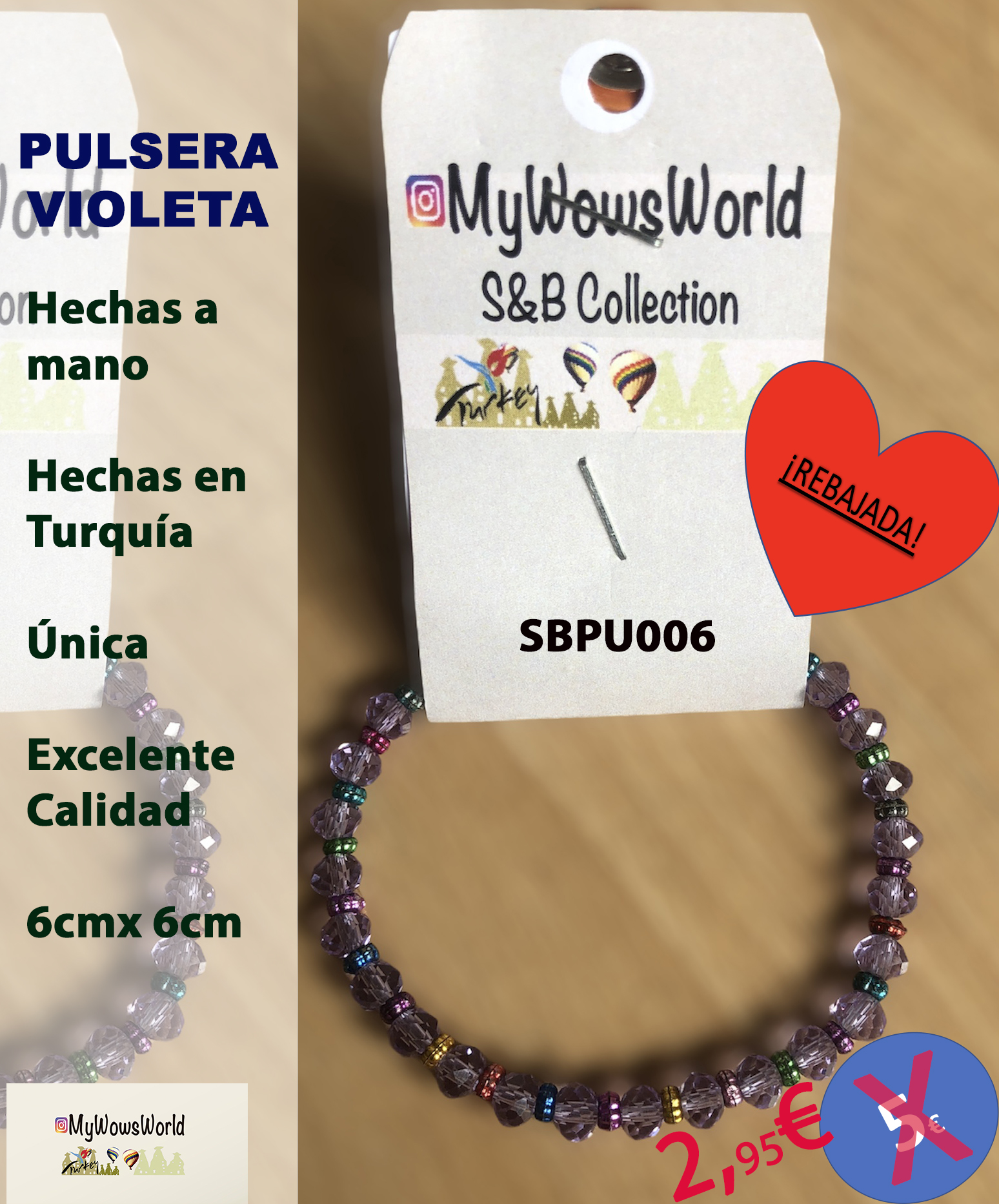 SBPU006-Pulsera Violeta