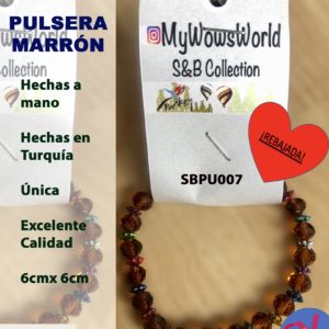 SBPU007-Pulsera Marrón