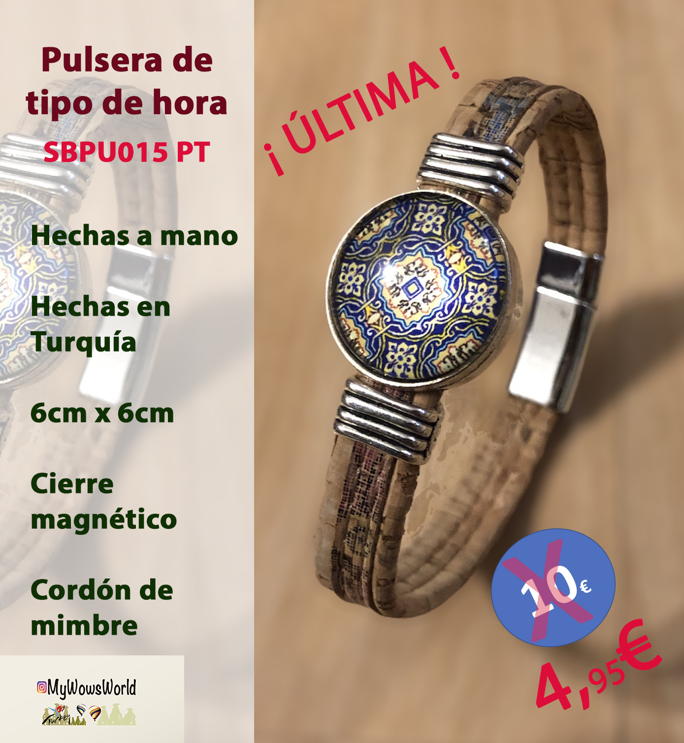 SBPU015-Pulsera de tipo de hora